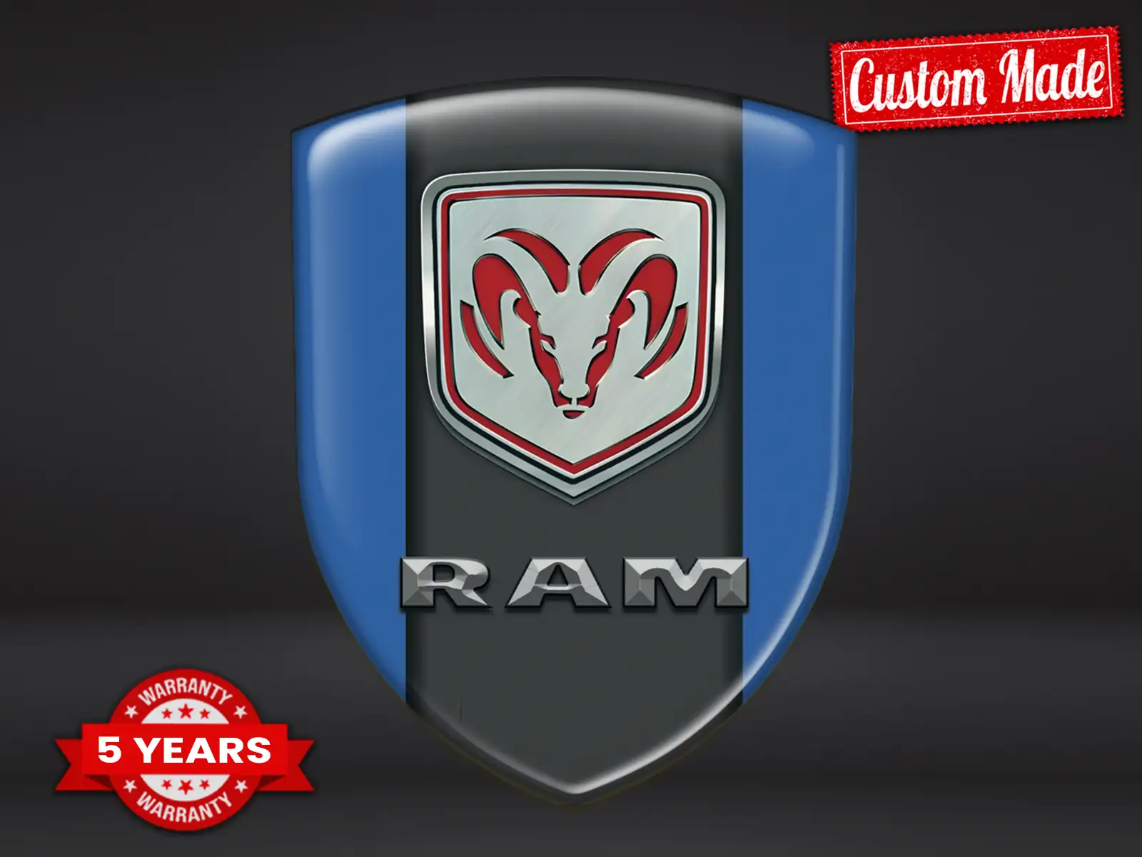 Dodge Pegatina Relieve Auto Máximo Resistente Estilo Pro
